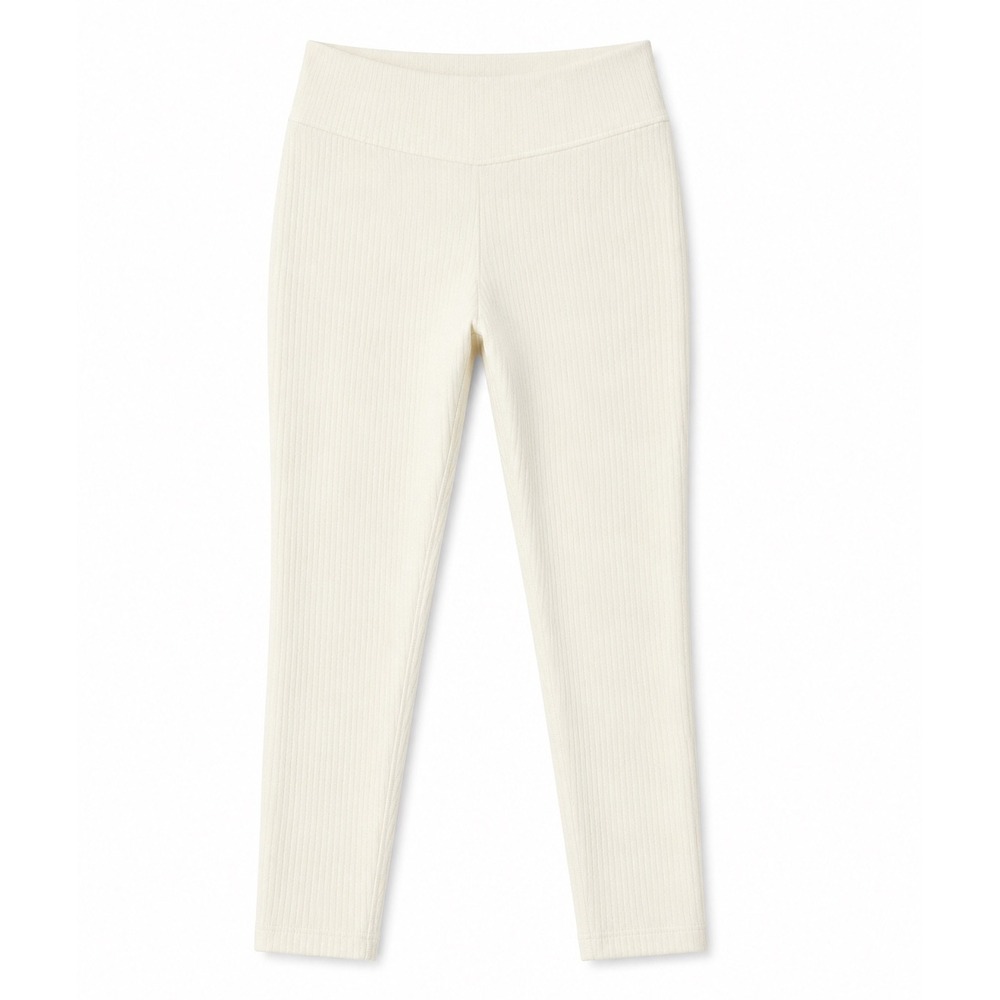 Up! Pants Women 4 Cream NWT Tummy Control Textured Slimming Ankle Pants 67024UP